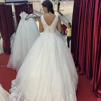 Vestido Novia por detras