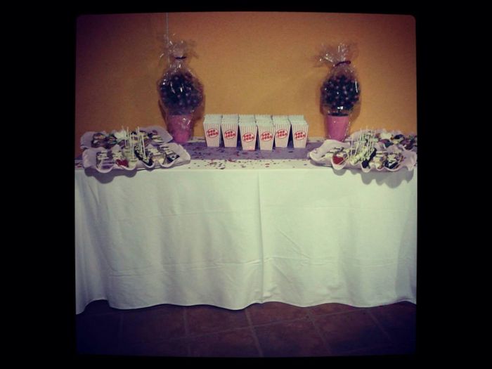 Mesa a falta de peceras con chuches