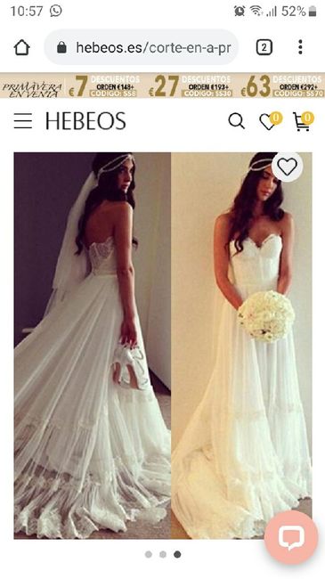Vestido de novia Hebeos - 1