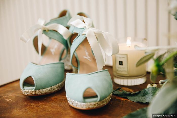 ¿De qué color serán vuestros zapatos de novia? 👠 1