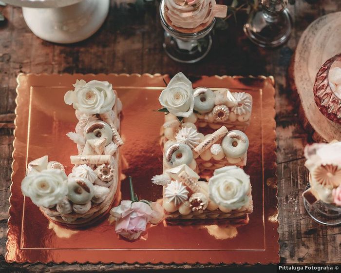 Iniciales como tarta de bodas, ¿qué opinas de esta original idea? 1