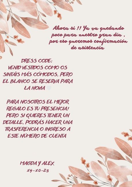Regalos de los invitados a las a novios .. 1