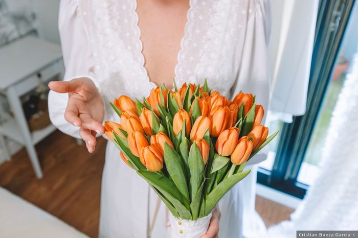 Bouquet de novia con tulipanes: ¿sí o no? 🌷 1