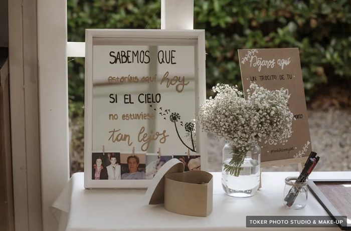 Rincón en honor a los que ya no están, ¿lo incluiréis en vuestra boda? 1