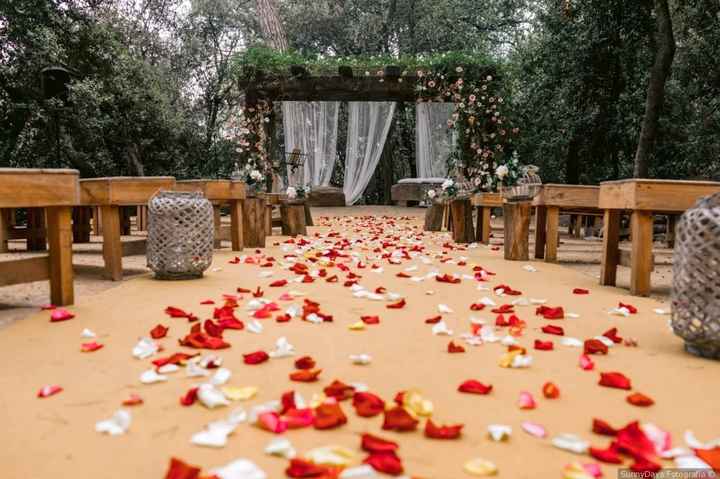 ¿Decoraréis el pasillo de la ceremonia con pétalos? - 1