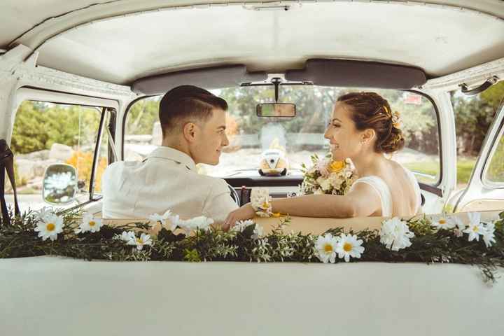 ¿Decoraréis el coche nupcial con flores? - 1