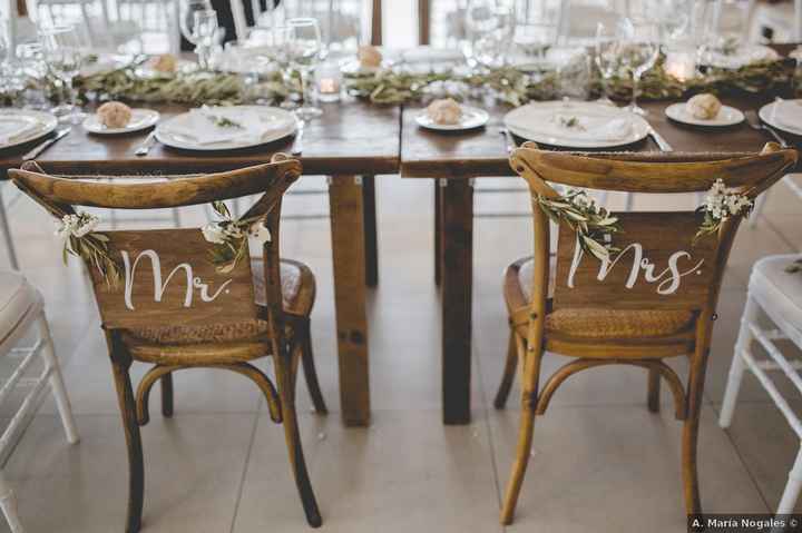 ¿Personalizaréis vuestras sillas en el banquete? - 1