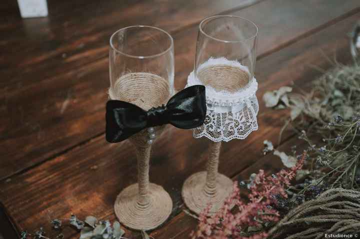 ¿Tendréis copas personalizadas para el brindis? - 1