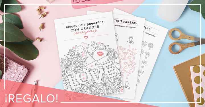 ¡Te regalamos el cuaderno infantil más divertido para tu boda! 🎨 - 1