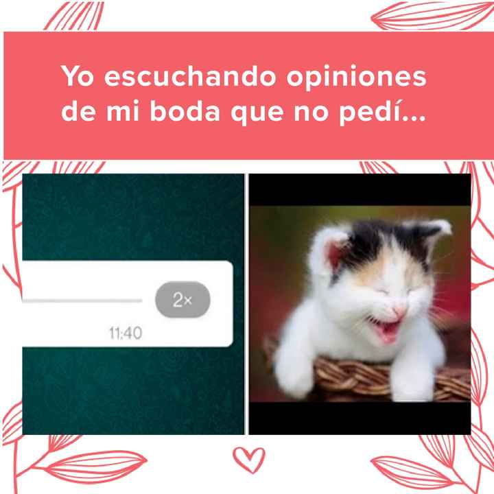 Cuando te envían un audio opinando de tu boda... ¿Tú también lo haces? 😂 - 1