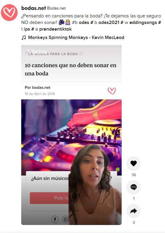 ¡Estas son algunas de las canciones que NO deben sonar en tu boda! 🎵 - 1