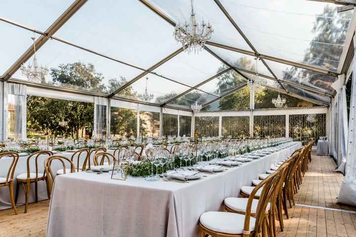 Carpas transparentes para bodas, ¿te gusta esta tendencia? - 1