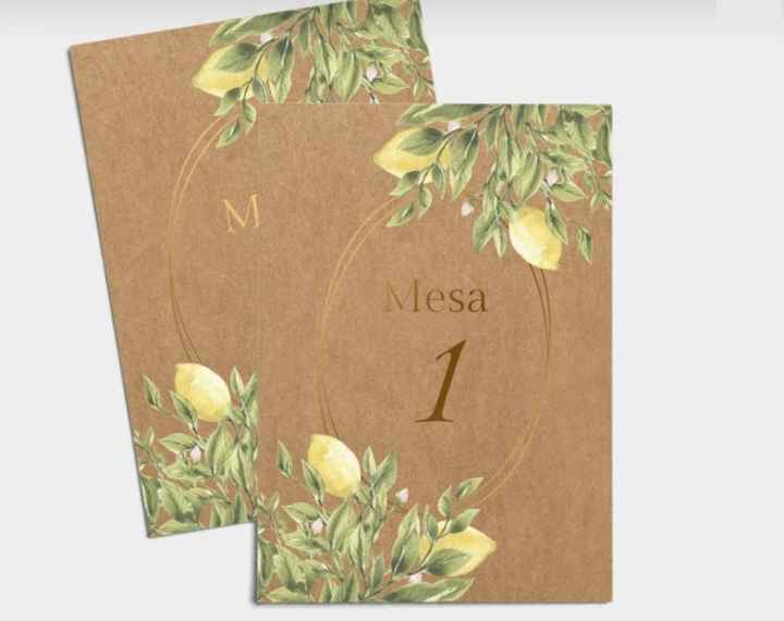 Números de mesa: ¿románticos o vintage? - 1