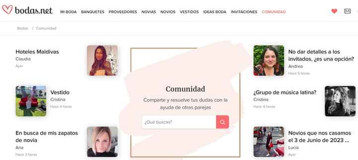 ¿Conoces cómo funciona la comunidad de Bodas.net? - 1