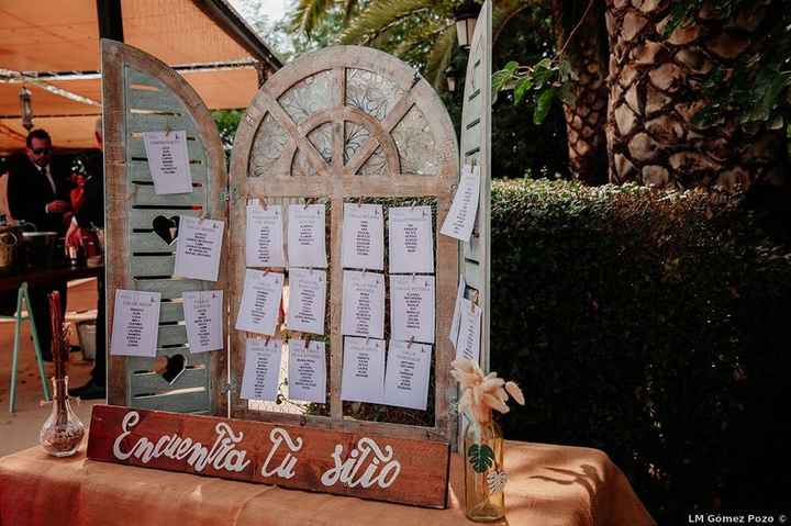 Tres seating plan de estilo vintage 👇 - 1