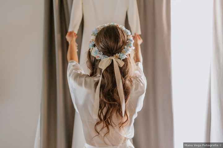 Corona de flores, ¿solo para bodas de verano? - 1