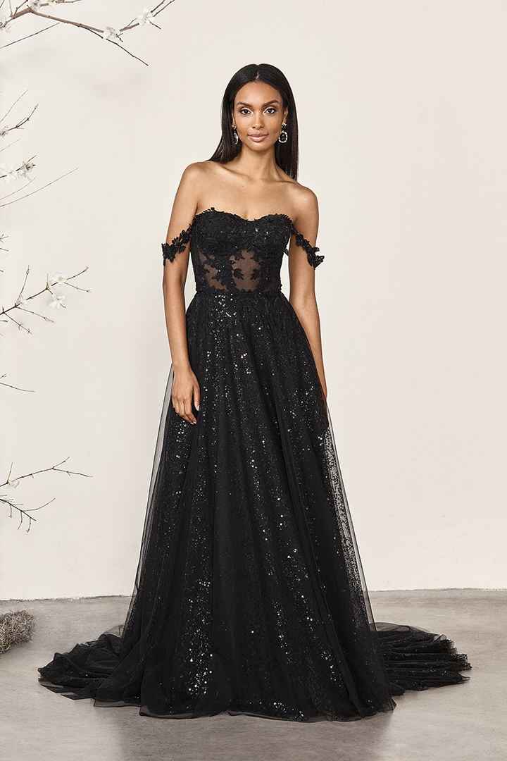 Vestidos de novia negros, ¡una tendencia en auge! 🖤 - 5
