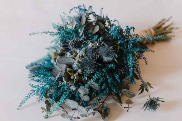 5 ramos de novia azules 💙 - 3