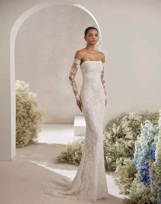 ¡8 vestidos de novia de manga larga! 👗 - 7