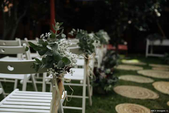 ¿Decorarás las sillas de la ceremonia? - 1