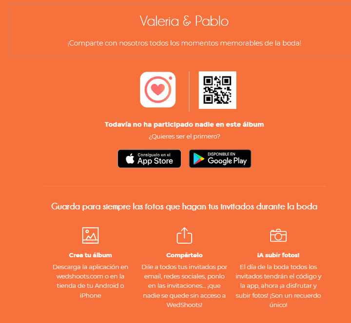 WedShoots, ¡la app para compartir en directo las fotos de tu boda!📸📱✨ - 2