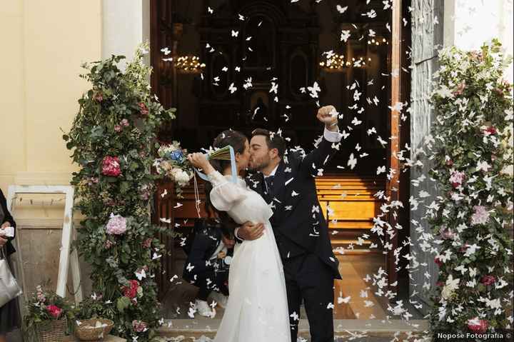 Confeti de mariposas para la salida de la ceremonia, ¡una alternativa muy original! 😍 - 1