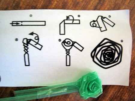 Rosas con pajitas