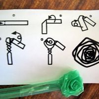 Rosas con pajitas