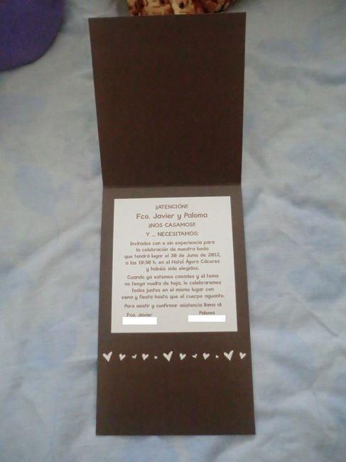 La invitación por dentro