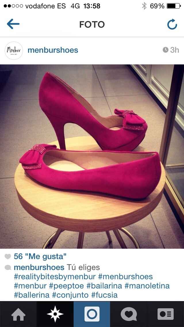 Zapatos fucsia menbur