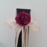 Mis flores de papel para los bancos de la iglesia - 2