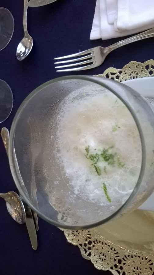 Sorbete de lima y cava