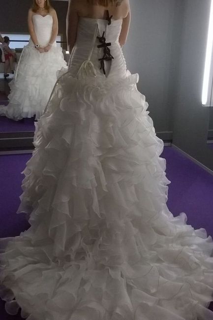 Mi vestido por detrás