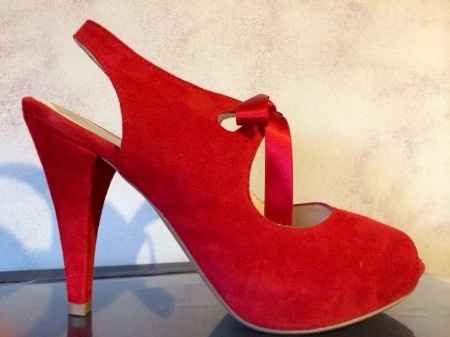 Zapatos rojo / azul novia - 1