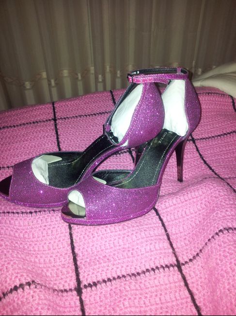 Mis zapatos de novia fucsias !!!