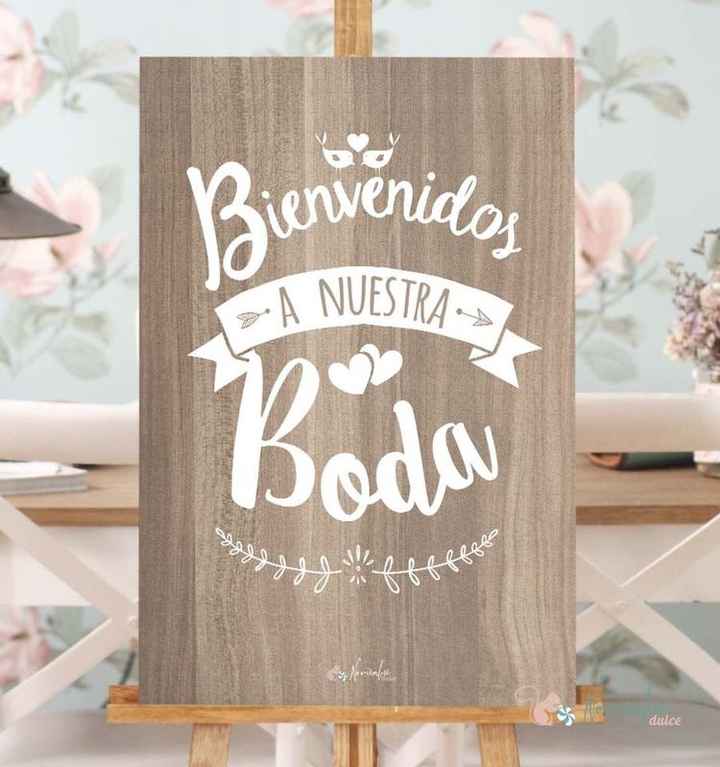 Carteles bienvenida boda - 4