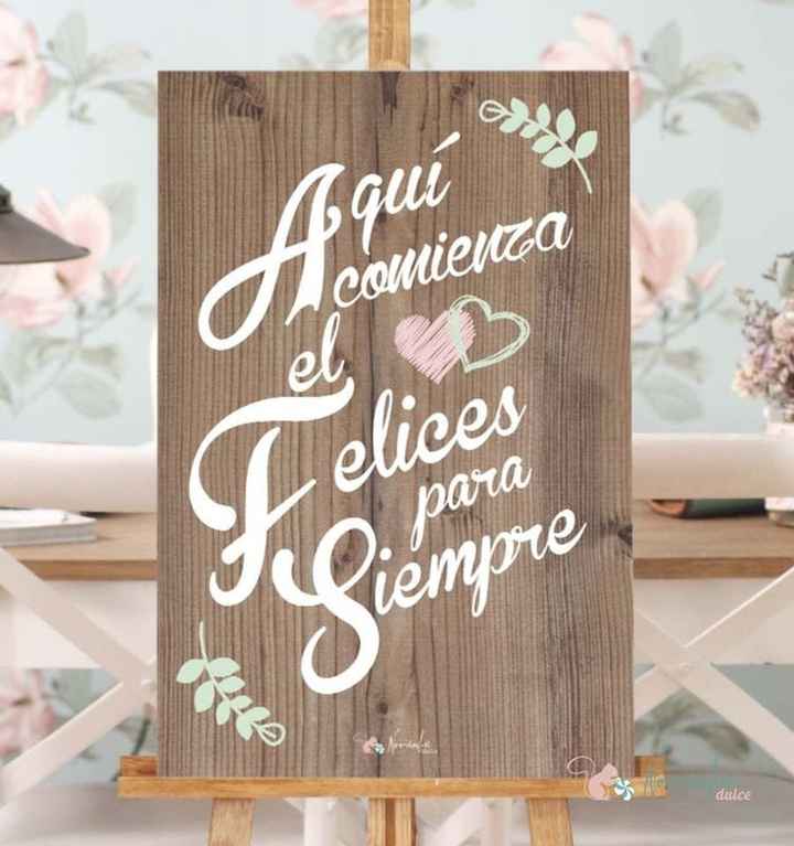 Carteles bienvenida boda - 5