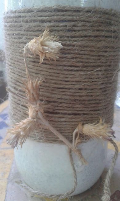 Botella decorada