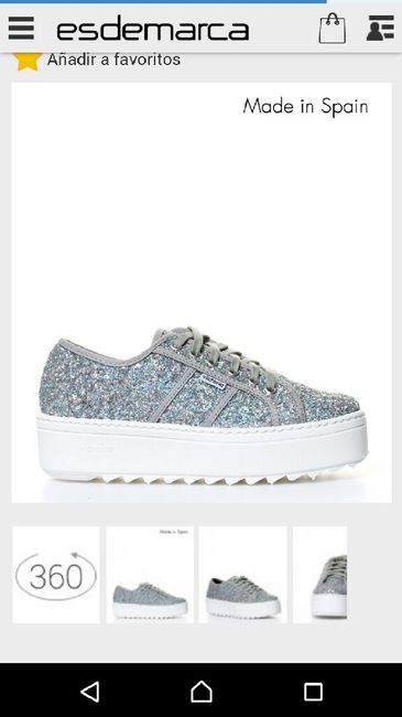 Zapatillas con brillo para novia - 2