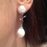 Pendientes polvo de coral - 1