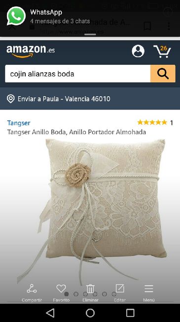 Mi cojín para los anillos - 1