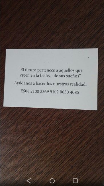 Como poner el número de cuenta - 1