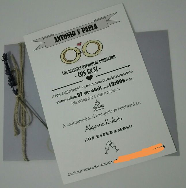 Invitaciones de boda manuales - 1
