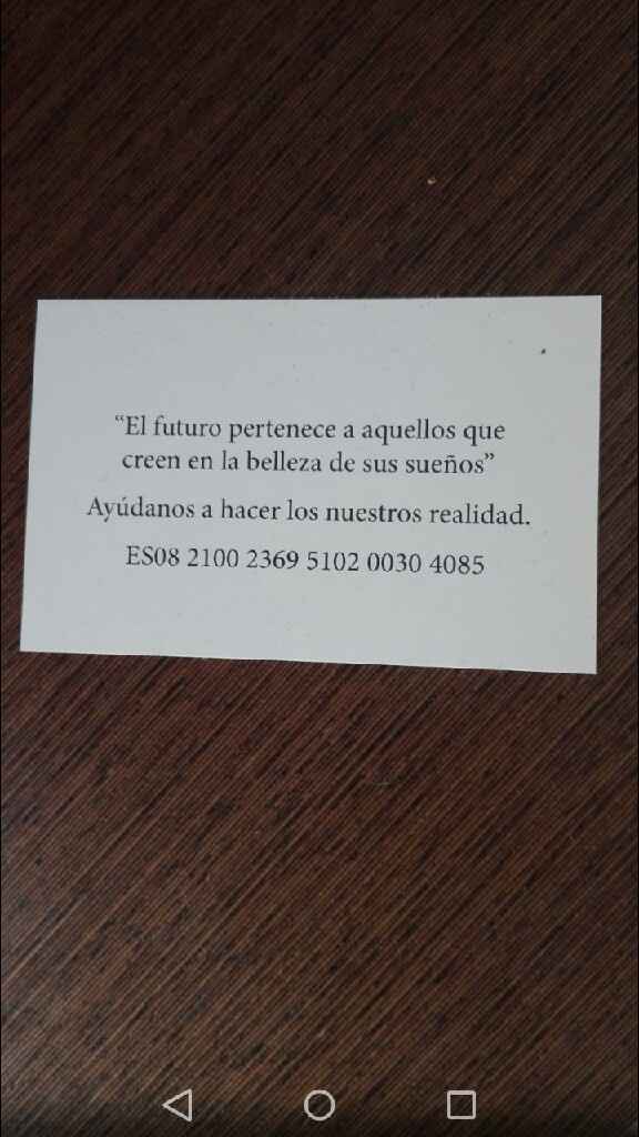 Como poner el número de cuenta - 1