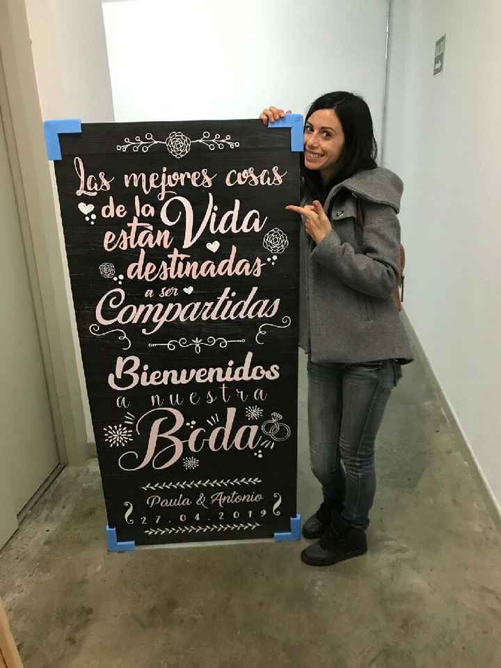 Cartel de bienvenida - 1