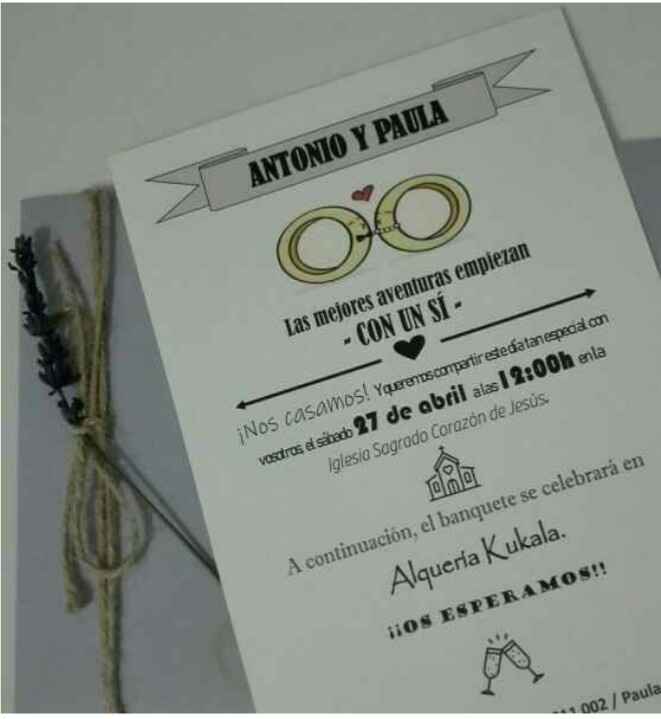 Enseñanos tu invitación - 1