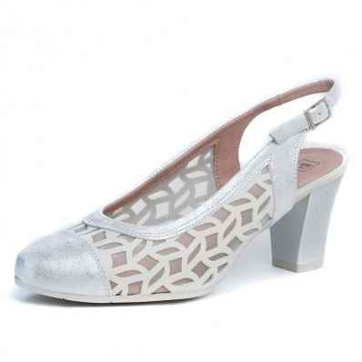 zapatos plateados