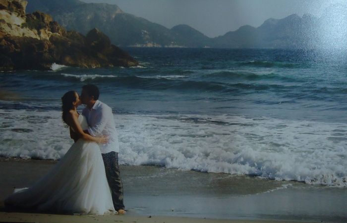 Beso en la playa!!
