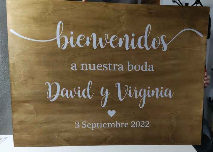 Cartel de bienvenida - 1