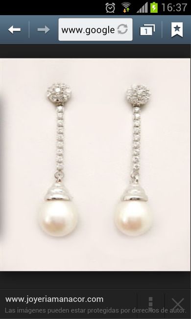 Pendientes de novia - 3